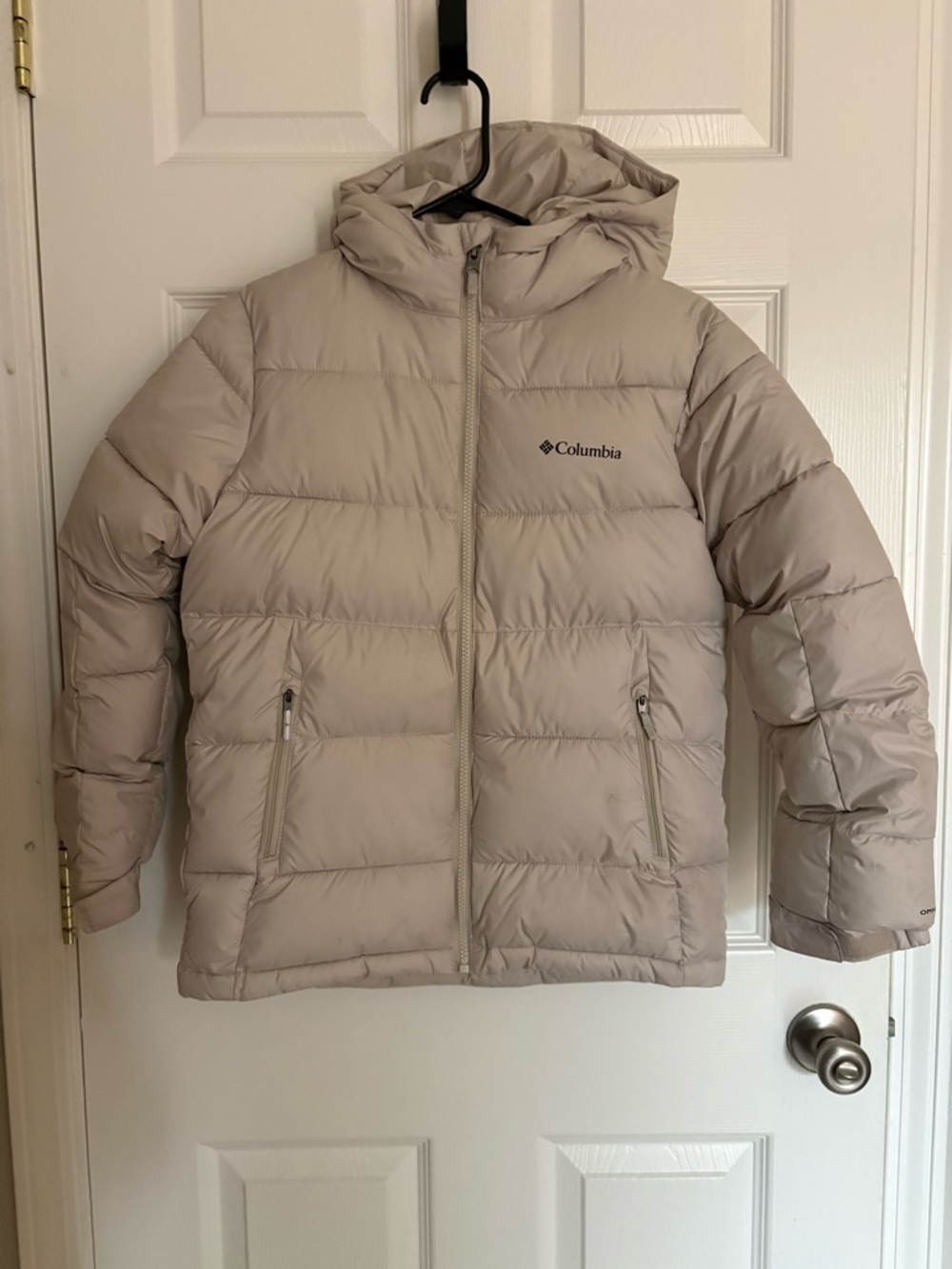 Columbia Beige Kids Puffer Jacket with Hood